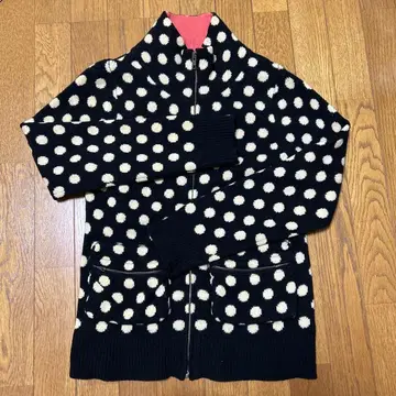 TSUMORI CHISATO 도트 무늬 니트 블루종