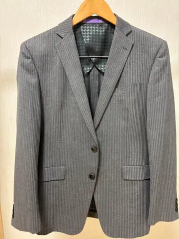 그레이 스트라이프 비즈니스 정장 겉옷만
