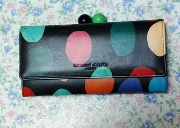 츠모리 치사토 컬러풀 도트 장지갑