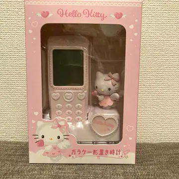 산리오 폴더폰형 탁상시계 헬로키티 새상품