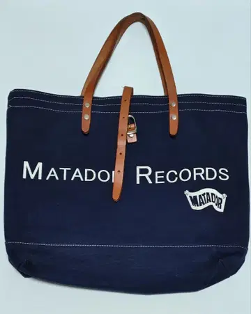 MATADOR RECORDS 토트백 네이비