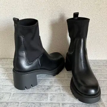 미사용급 ZARA 첼시 네오프렌풍 숏부츠 38 24.5cm