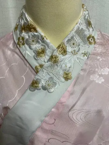 패턴 카라 부착 주리반 2자 후리소데용