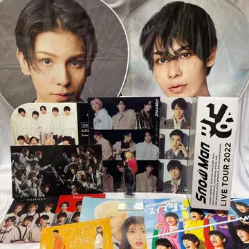 SnowMan 라울 부채 아크릴 스탠드 응원봉 파일 굿즈 세트