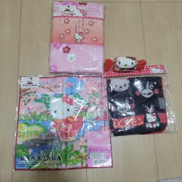 [ 미개봉품 ] 헬로키티 타월 세트 (쿠마몬 카나자와 와타월 외)