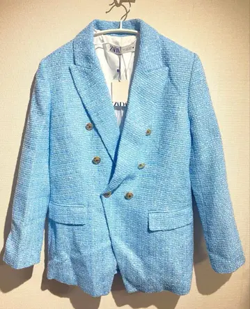 [ 택 포함 새상품, 좋은 발색 ] ZARA 더블 블레이저 테일러드 자켓