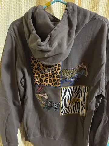 레프트 얼론 LEFTALONE 후드티 다크 그레이