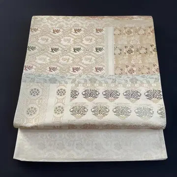 교토 니시진 비단 카게야마 직물 후쿠로 오비 하쿠야 세이베이 전통직