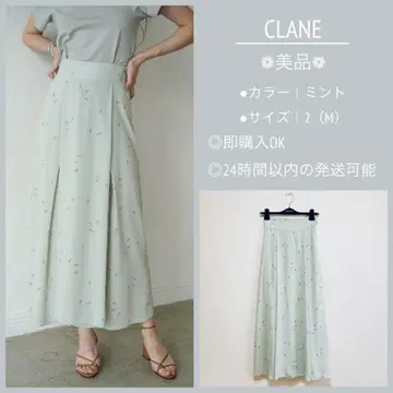 시착만 한 상품 새상품급 클라네 스프링 플라워 롱 스커트 민트 그린 M