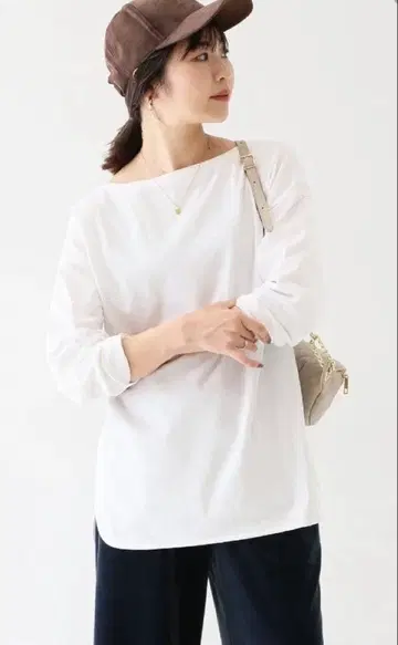 SLOBE IENA 롱 T 화이트