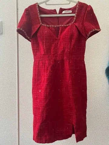 JEWELS 빨간색 L 사이즈 드레스