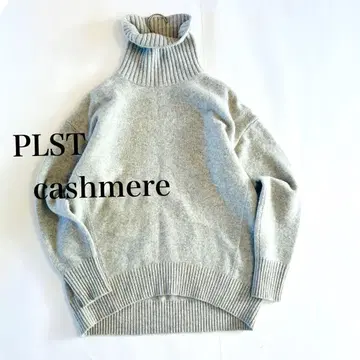 PLST 플라스테 니트 하이넥 풀오버 캐시미어