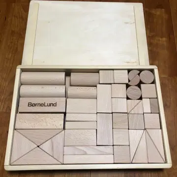 보넬룬드 화이트 우드 오리지널 쌓기 블록 M BorneLund