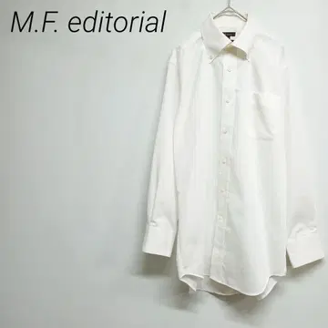 M.F. editorial 화이트 버튼 다운 긴팔 셔츠 M 심플