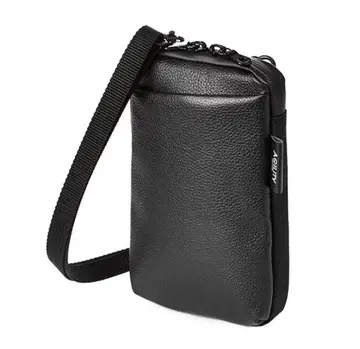 스마트폰 숄더 스마트폰 파우치 천연 가죽 AGUITY 블랙 아지리티