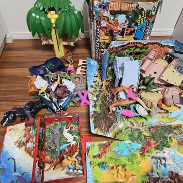 합체! 공룡 탐험대 모험 대륙 아니아 킹덤 세트 자이언트 액션 트리