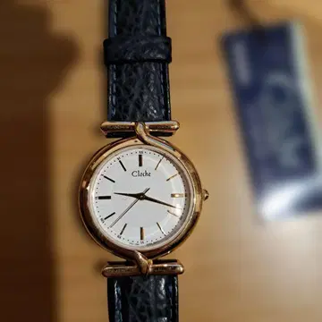 진품 CASIO 클로슈 CLC-1002 빈티지 파란색 가죽 밴드