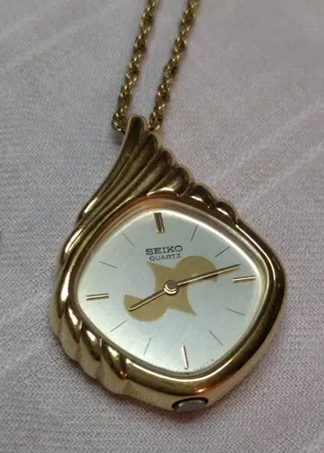 SEIKO 세이코 펜던트 워치 목걸이 시계 쿼츠 골드