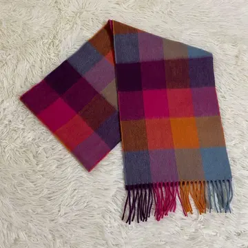 새상품급 KILTANE 킬테인 울 머플러 체크 스코틀랜드