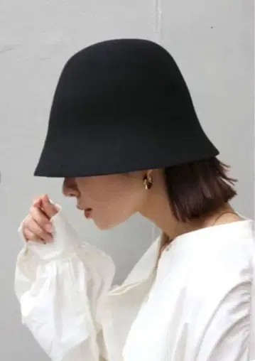 Ungrid 펠트 버킷 햇 블랙