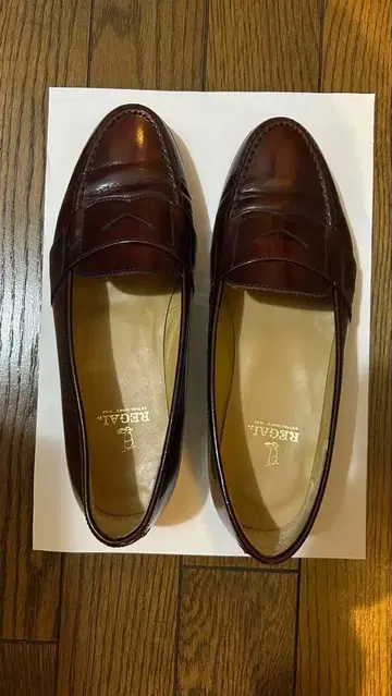 REGAL 다크 브라운 로퍼 24cm