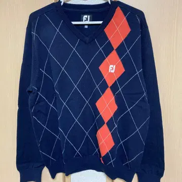 [ 새상품급 ] FJ 네이비 V넥 스웨터