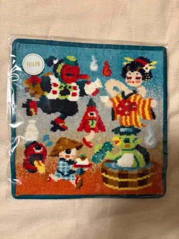 [ 완판템 ] 페이러 손수건 요괴 축제 소란 블루*미사용 새상품