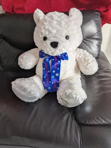 빅 화이트 곰 봉제 인형