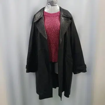 익명 배송 재패니즈 모던 INDUMENT 양가죽 롱 트렌치코트