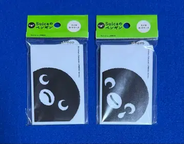SUICA 펭귄 카드 케이스 화이트 (나미다) & (훈) 2종 세트