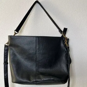 미사용 새상품 안나마리 가죽 숄더백 블랙 2way