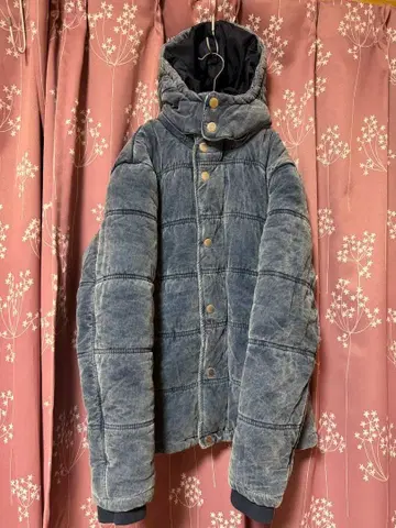 BACK NUMBER 후드 부착 다운 자켓 M