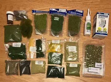 철도 모형, 건축 모형, 디오라마, 식재 소재 세트