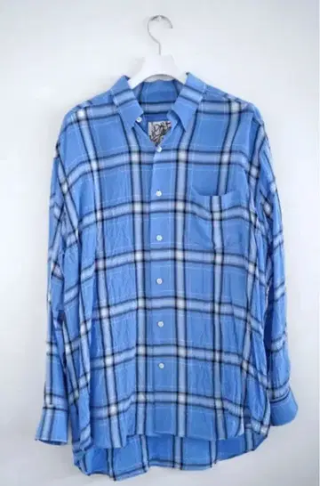 I am dork LONG SLEEVE SHIRT BLUE CHECK