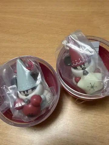 릴린린 캡슐 토이 2025 빨간색 스카이블루 세트 디즈니 크리스마스