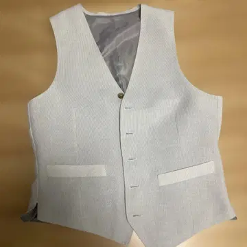 [ 미사용 ] 라이트 그레이 심플 베스트 (베스트)