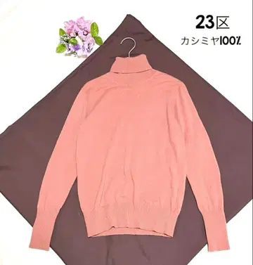 23구 캐시미어 니트 여성용 터틀 니트 퓨어 캐시미어 23구