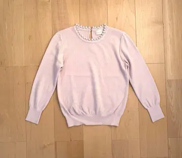 Liala x PG 펄 넥 니트 풀오버 핑크 S