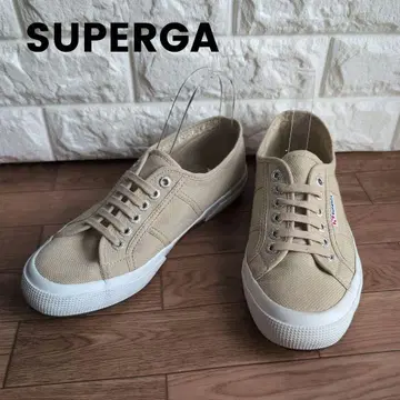 SUPERGA 캔버스 스니커즈 24.5cm 39 베이지 스페르가