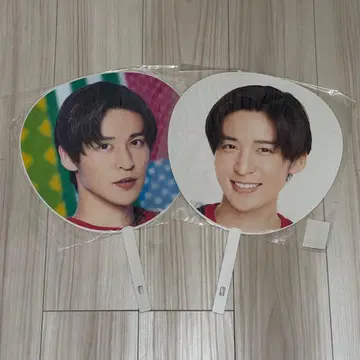 미개봉 새상품 Snow Man 메구로 렌 부채 2개