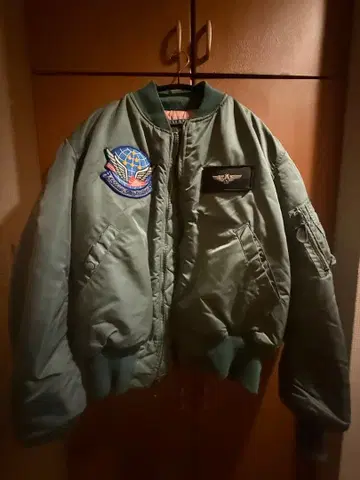 블루 임펄스 MA-1 플라이트 자켓 그린