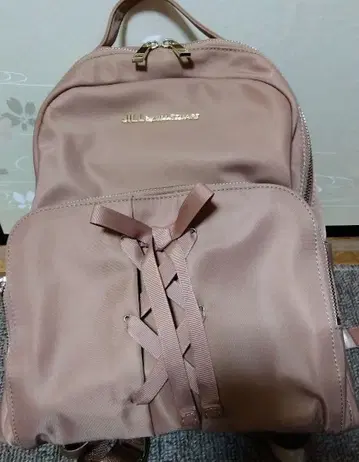 질바이 질스튜어트 워킹 백팩 리본 핑크 베이지