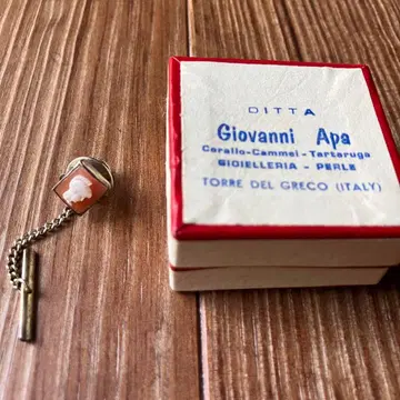 Giovanni Apa 코랄 카메오 커프스 이탈리아제