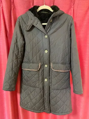 MACKINTOSH 퀼팅 롱 보아 코트 38