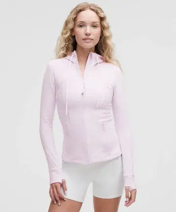 후드 부착 Define 자켓 Nulu 핑크 pink organza