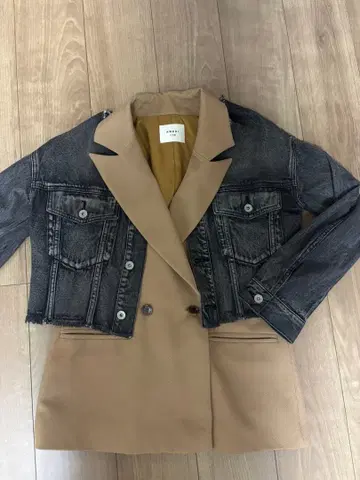 AMERI 레이어드 자켓