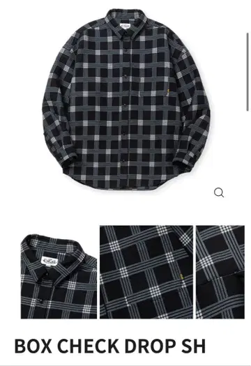 CALEE 칼리 두꺼운 원단 플란넬 셔츠 체크 셔츠