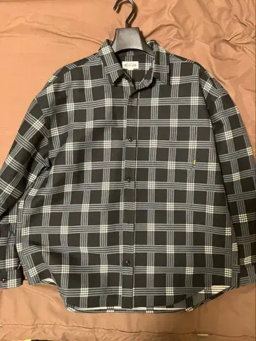 CALEE 칼리 두꺼운 원단 플란넬 셔츠 체크 셔츠