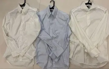 ozie 긴팔 와이셔츠 화이트 라이트 블루 M 사이즈