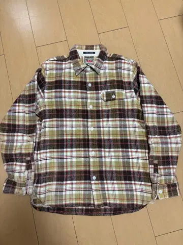 HOUSTON 휴스턴 일본제 체크 플란넬 셔츠 L